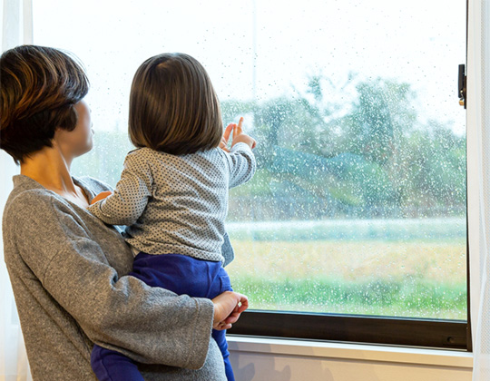 雨の日のお子さまの遊びスペースに