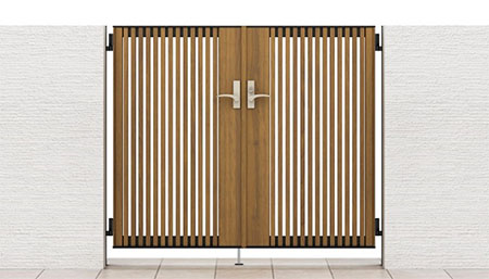 開き門扉AB ウッディTS1型 両開き