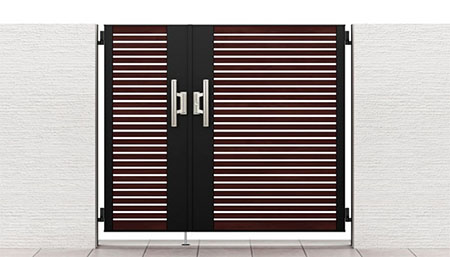 開き門扉AB ウッディYS1型 親子仕様