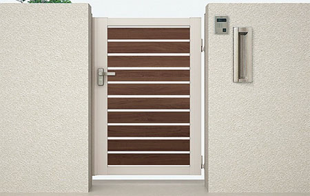 開き門扉AB ウッディYS3型 片開き