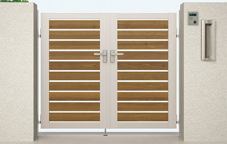 開き門扉AB ウッディYS3型 両開き