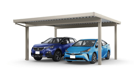 カーポートST　4500タイプ(耐積雪150cm相当) ２台用 ４本柱