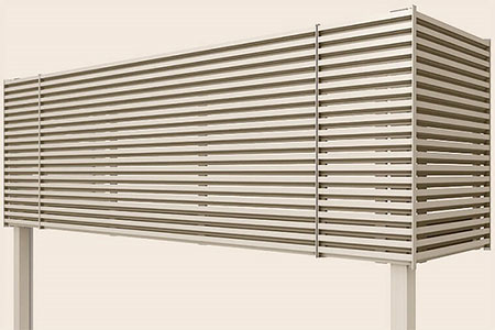 ビューステージHスタイル 横格子ルーバー（１階設置式）