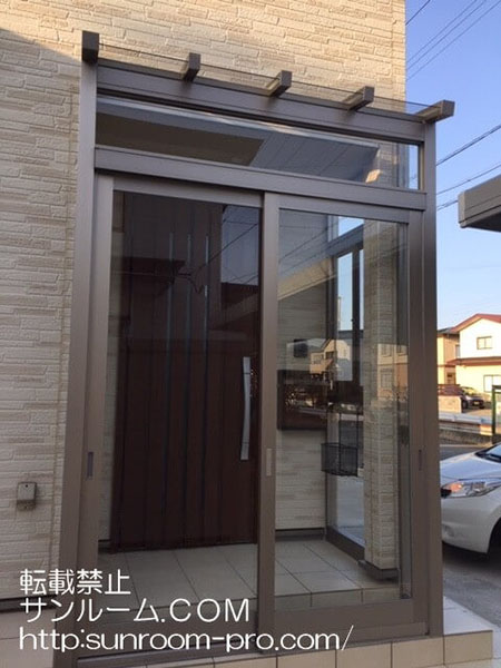 雪が玄関前に積もらないという要求がかなった点はよかったです。