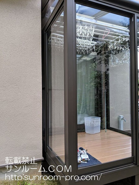 これで花粉も気にせずに洗濯物が干せます。