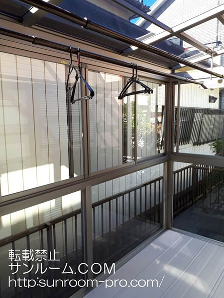 雨でも洗濯物が干せて、助かります。