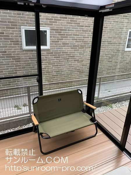 サンルーム・ウッドデッキ共に満足のいく出来です。