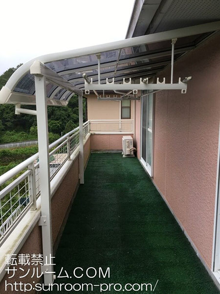 心配なく洗濯物が干せそうでです。