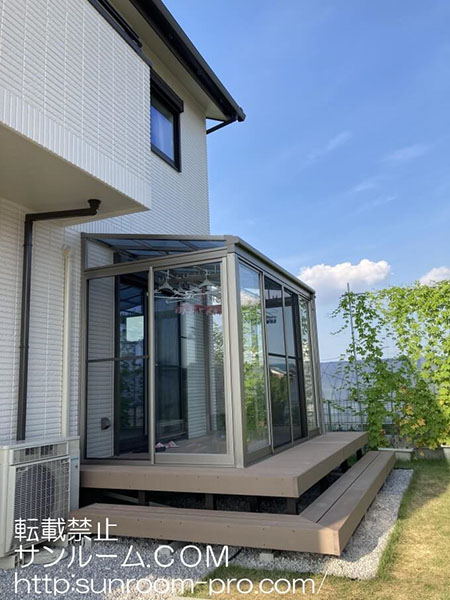 我が家の庭に納まり良く、格好良く仕上げて頂きました。