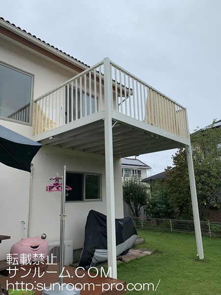 希望通りの素敵なバルコニーができ、感謝しています。