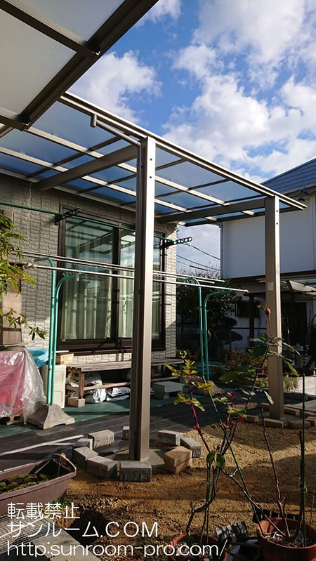 とても素敵なテラスが出来上がり大満足しております。