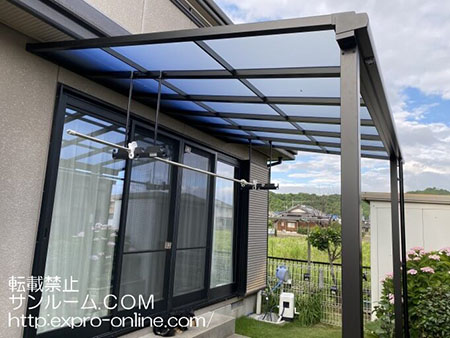 雨や陽射しも避けられて満足しています。