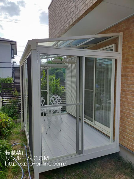 希望通りのサンルームを作っていただけたと思います。