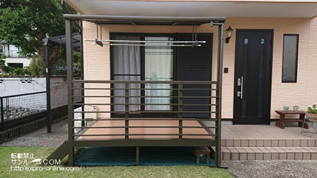切詰寸法、雨どい、ステップも希望通りに施工して頂きました。