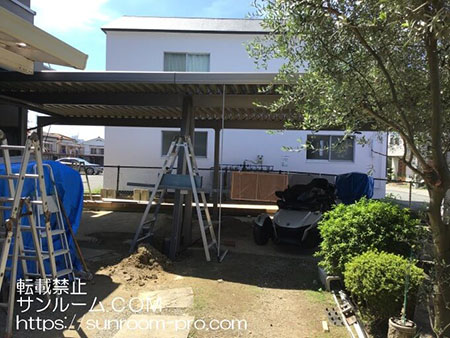 駐車場のみならず趣味の木工作業場として活用出来る喜びを感じています