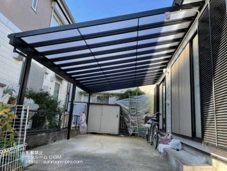 自転車が濡れいたものが濡れなくなってとても良いと思っています。