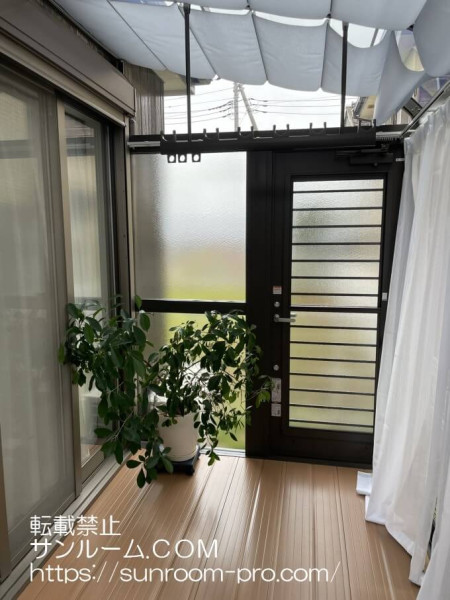 洗濯物と植物の置き場ができ、助かりました