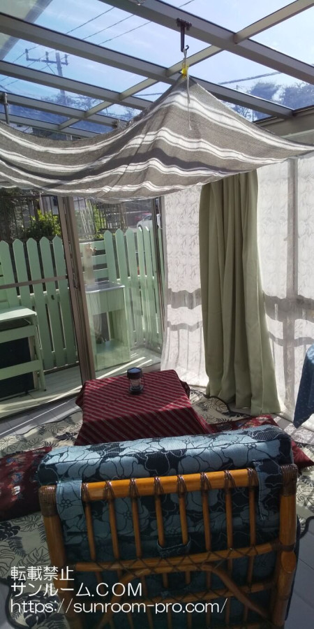 念願のサンルームを作ることができました！