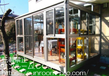 念願だったテラスができました。