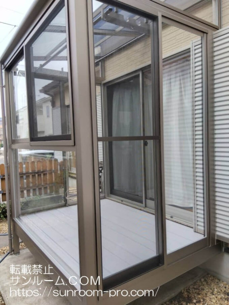 サンルームにしてよかった