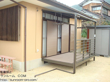 洗濯物を干すのが楽しみです。