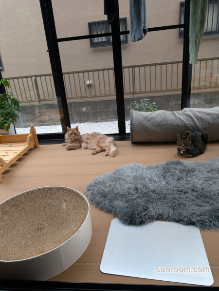 とても良いサンルームが設置出来ました。