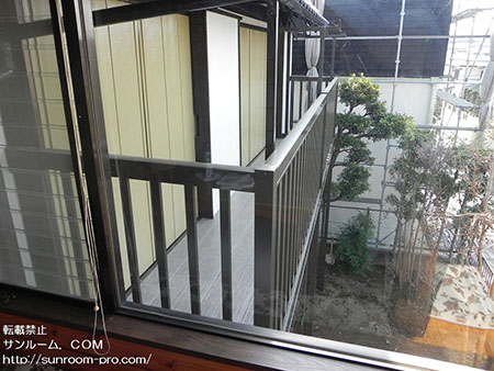 立派なバルコニーが完成しました。