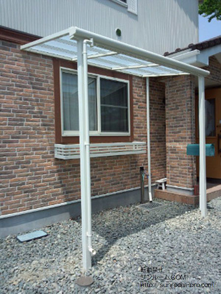 これで自転車が雨雪に濡れずにすみます。