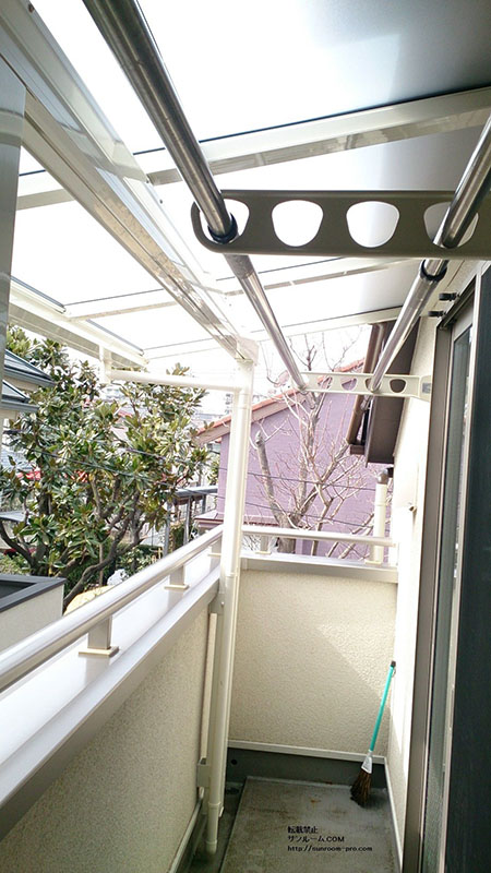 ベランダがすっきりしました！