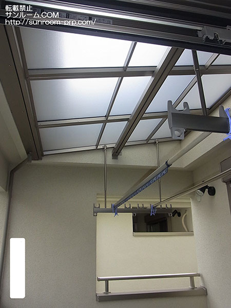 日射しも十分に入り、洗濯物も早く乾きそうです。満足しています！。