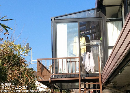 立派なサンルームが完成しました！しっかりやって頂いて安心です。