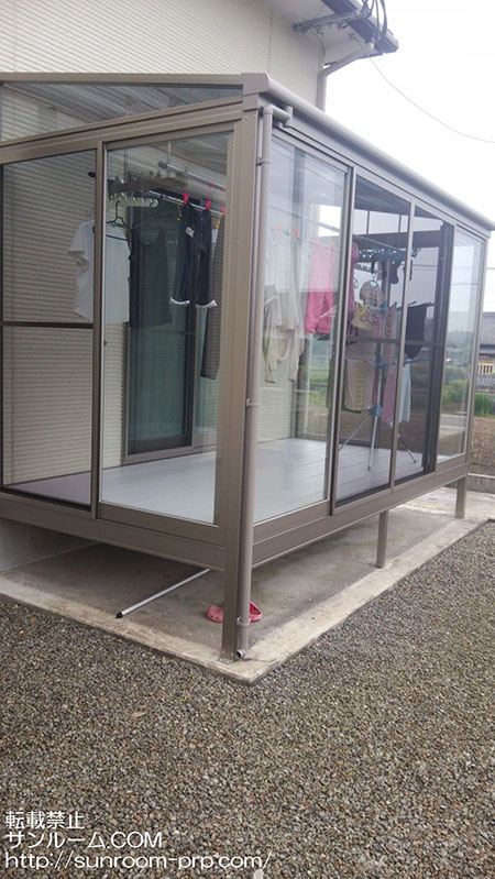 工事も2日で終わりはやくて良かったです。これから灰や雨の心配をしなくていいです！