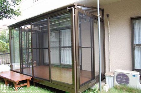 立派なサンルームがつきました！快くご対応くださり、感謝しております。