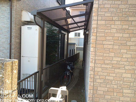 雨ざらしだった自転車が濡れなくなりました。