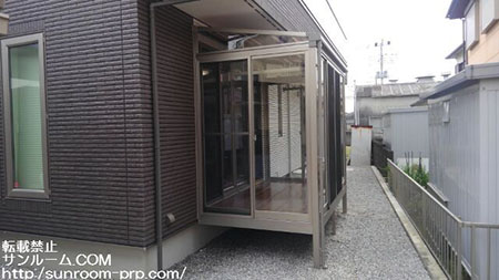 害虫が嫌でサンルームを設置。これでいつでも洗濯物が干せます！