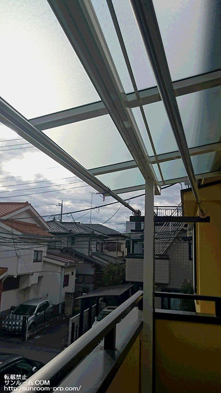 素敵なベランダ屋根に大満足です。