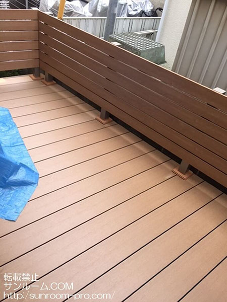 暖かい日はウッドデッキで食事したり楽しんでいます。