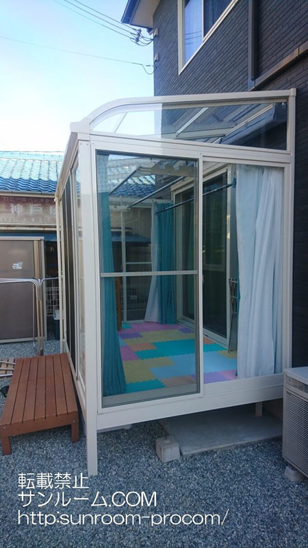 洗濯物干しのスペースとして、早速活躍しています。